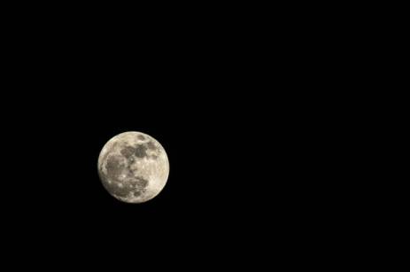 Super full moon on dark background